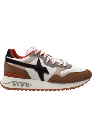 W6YZ Buty, Mężczyzna, brązowy, 44 EU, Skóra, Brązowe Sneakersy Yak