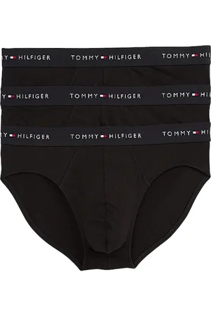 Tommy Hilfiger Bielizna, Mężczyzna, Czarny, L, 3-Pack Bawełniane Slipy