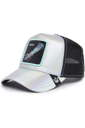 Goorin Bros. Akcesoria, Kobieta, Szary, ONE SIZE, Len, Animal Farm Trucker Cap Srebrny Unisex