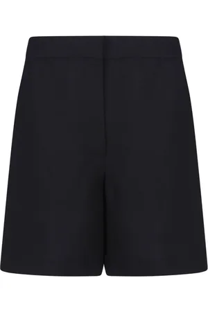 Calvin Klein Szorty, Kobieta, Czarny, XS, Czarne Szorty z Lnu o Szerokich Nogawkach