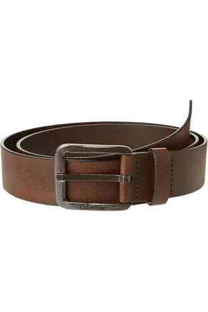 Calvin Klein Akcesoria, Mężczyzna, brązowy, 95 CM, Metalowy Logo Brązowy Prezent Mężczyźni