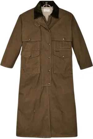 Filson Płaszcze, Kobieta, brązowy, L, Marsh Olive Duster Coat