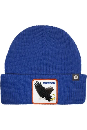 Goorin Bros. Akcesoria, Kobieta, Niebieski, ONE SIZE, Len, Animal Farm Czapka Beanie Niebieska Unisex