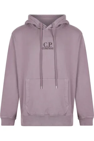 C.P. Company Bluzy, Mężczyzna, Fioletowy, M, Bluza z Haftowanym Logo
