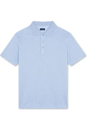 Paul & Shark Koszulki, Mężczyzna, Niebieski, 2XL, Polo z Drobno Pikowanego Bawełny z Szczegółami z Lnu