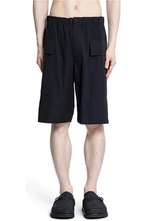 Jil Sander Szorty, Mężczyzna, Czarny, M, Czarne Bawełniane Spodnie Cargo