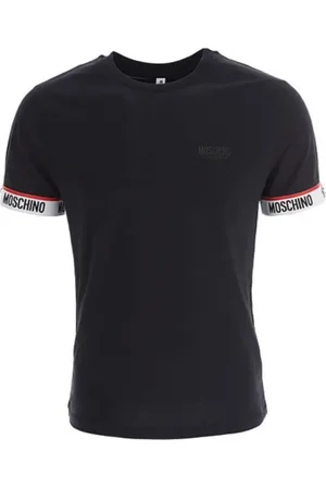Moschino Koszulki, Mężczyzna, Czarny, M, Męska bielizna T-shirt Wiosna/Lato