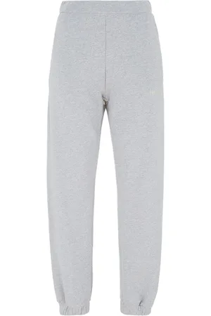 The Attico Spodnie, Kobieta, Szary, S, Szare Spodnie Joggers z Stylowym Logo