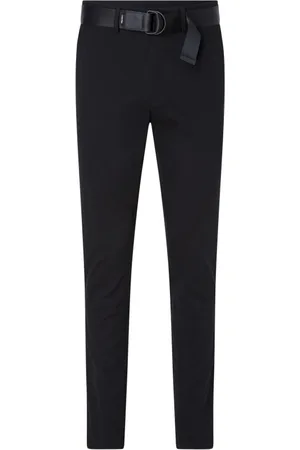 Calvin Klein Spodnie, Mężczyzna, Czarny, W32 L34, Nowoczesne Szlafroki Slim Chino