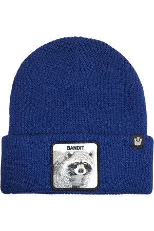 Goorin Bros. Akcesoria, Kobieta, Niebieski, ONE SIZE, Len, Animal Farm Czapka Beanie Niebieska Unisex