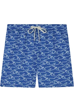Paul & Shark Stroje kąpielowe, Mężczyzna, Niebieski, 3XL, Kąpielówki z nadrukiem rekina