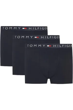 Tommy Hilfiger Bielizna, Mężczyzna, Niebieski, XL, Zestaw Czarnych Boxerek, Bawełniany Pas