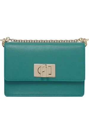 Furla Torebki, Kobieta, Zielony, ONE SIZE, Smaragdowa Zielona Torba na Ramię 1927