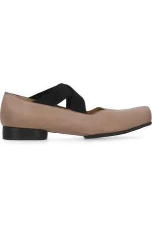 UMA WANG Buty, Kobieta, Różowy, 40 EU, Różowe skórzane baletki z kwadratowym palcem