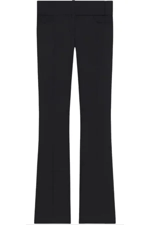 Courrèges Spodnie, Kobieta, Czarny, S, Czarne Spodnie Bootcut z Kieszeniami