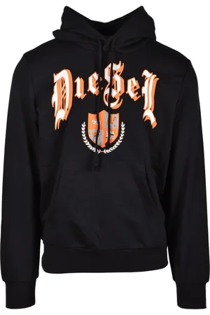 Diesel Bluzy, Mężczyzna, Czarny, M, Swetry Bluzy z kapturem