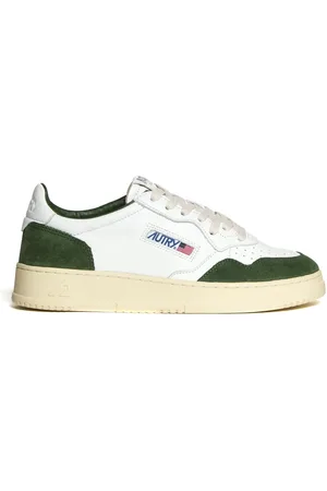 Autry Buty, Mężczyzna, Biały, 40 EU, Zamsz, Premiumowe Skórzane Sneakersy z Wypranym Wykończeniem
