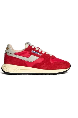Autry Buty, Kobieta, Czerwony, 36 EU, Białe/Czerwone Sneakersy dla Kobiet