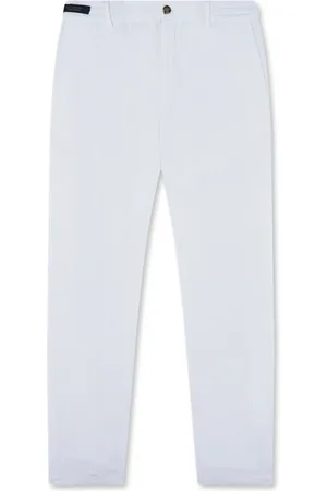 Paul & Shark Spodnie, Mężczyzna, Biały, 3XL, Uniwersalne lniane spodnie chino