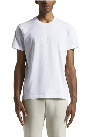 PESERICO SIGN Koszulki, Mężczyzna, Biały, 2XL, T-shirt z miękkiego bawełnianego dżerseju
