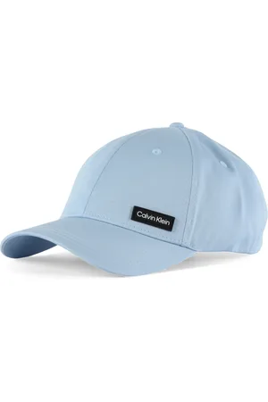 Calvin Klein Akcesoria, Mężczyzna, Niebieski, ONE SIZE, Lekka Niebieska Czapka z Daszkiem