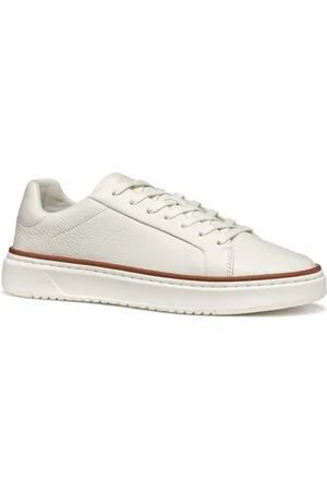 Geox Buty, Mężczyzna, Biały, 42 EU, Len, Białe Sneakersy dla Mężczyzn