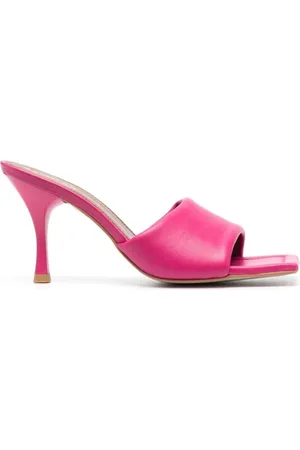 ALOHAS Buty, Kobieta, Różowy, 37 EU, Różowe Puffy Mules Płaskie Sandały