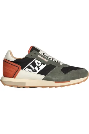 Napapijri Buty, Mężczyzna, Zielony, 41 EU, Zamsz, Zielone Skórzane/Zamszowe Sneakersy