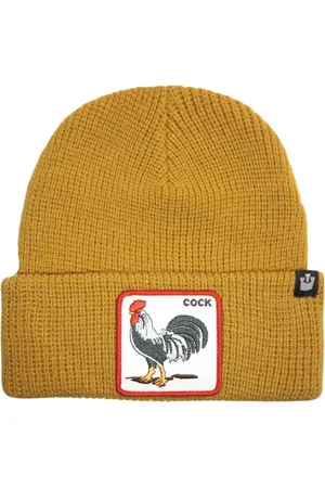 Goorin Bros. Akcesoria, Kobieta, brązowy, ONE SIZE, Len, Animal Farm Czapka Beanie Brązowa Unisex