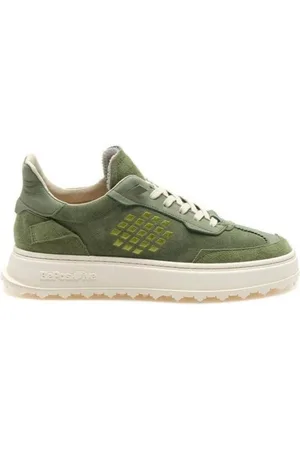 BE POSITIVE Buty, Kobieta, Zielony, 40 EU, Zamsz, Zielone Sneakersy Wing dla Kobiet