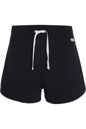 Tommy Hilfiger Bielizna nocna, Kobieta, Czarny, XS, Sportowe Szorty Pijamowe z Kontrastowym Pipingiem