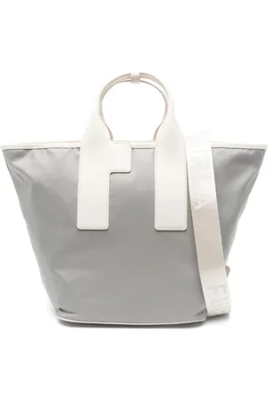 Furla Torebki, Kobieta, Szary, ONE SIZE, Szara Torba Torebka z Zapięciem na Suwak