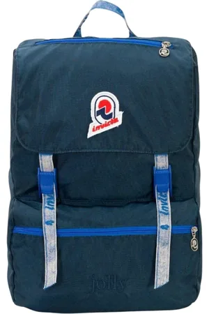 Invicta Torebki, Kobieta, Niebieski, ONE SIZE, Nylon, Wyściełany Przegroda na Laptopa Plecak Niebieski