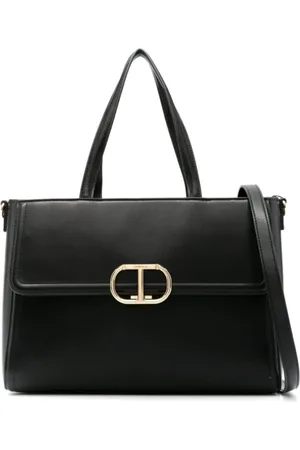 Twin-Set Torebki, Kobieta, Czarny, ONE SIZE, Elegancka Czarna Torba Torebka