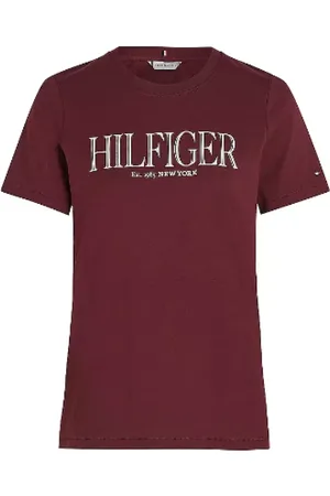 Tommy Hilfiger Koszulki, Kobieta, Czerwony, L, Stylowe T-shirty i Pola