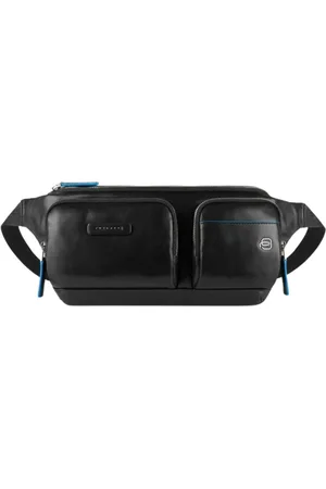 Piquadro Torebki, Kobieta, Czarny, ONE SIZE, Skóra, Czarna torba skórzana z ochroną Rfid