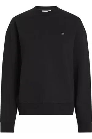 Calvin Klein Bluzy, Kobieta, Czarny, XL, Czarny Bluza z Logo
