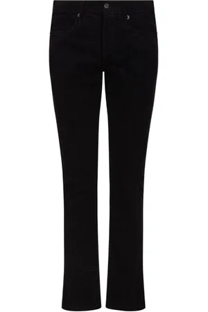 Tom Ford Jeansy, Mężczyzna, Czarny, W31, Czarny Sztruksowe Dzinsy Rurki