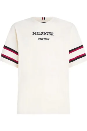 Tommy Hilfiger Koszulki, Mężczyzna, Biały, S, Stylowe T-shirty i Pola