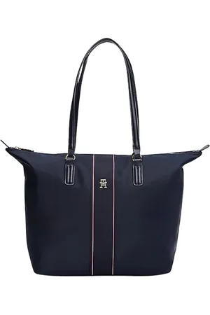 Tommy Hilfiger Torebki, Kobieta, Niebieski, ONE SIZE, Nylon, Poppy Tote Corp Torba Nylonowa
