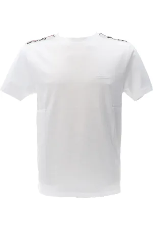 Moschino Koszulki, Mężczyzna, Biały, M, Męski T-shirt z logo