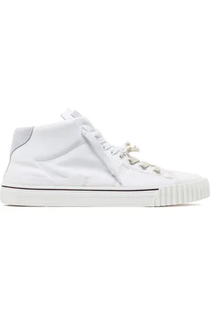 Maison Margiela Buty, Mężczyzna, Biały, 40 EU, Zamsz, Białe Evolution Sneakers