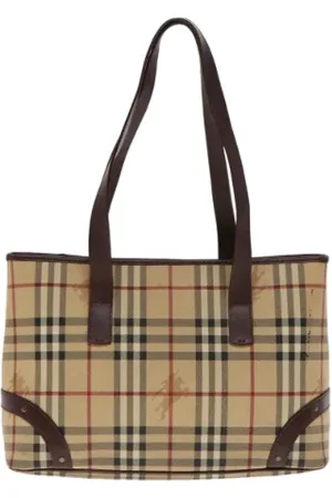 Burberry Pre-owned, Kobieta, Beżowy, ONE SIZE, Pre-owned Canvas totes