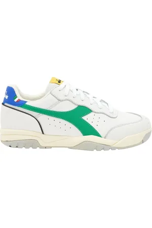 Diadora Buty, Mężczyzna, Zielony, 45 EU, Skóra, Zielone Skórzane Sneakersy Maverick H.o.c