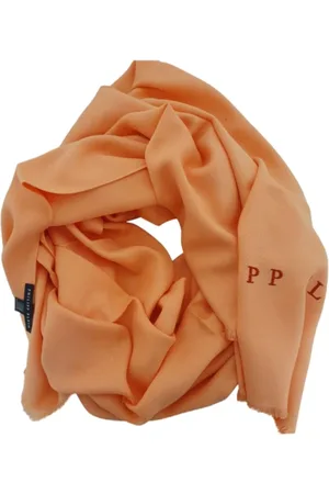 Philipp Plein Akcesoria, Mężczyzna, Pomarańczowy, ONE SIZE, Pomarańczowy Szal Wiskoza Made in Italy