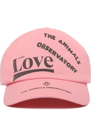 The Animals Observatory Akcesoria, unisex, Różowy, L, Różowa Czapka z Logo