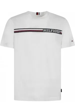 Tommy Hilfiger Koszulki, Mężczyzna, Biały, M, Białe T-shirty i Pola