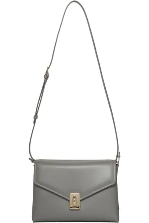 Furla Torebki, Kobieta, Szary, ONE SIZE, Szara Torba na Ramię Meridiana