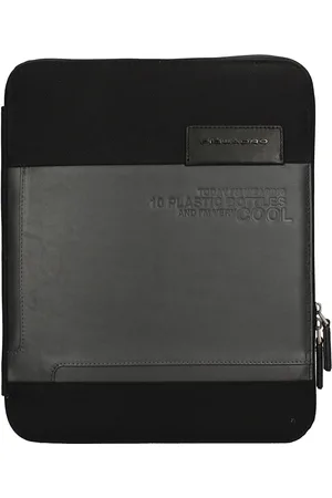 Piquadro Torebki, Mężczyzna, Czarny, ONE SIZE, Skóra, Smukły A4 Czarny Mężczyzna Organizator