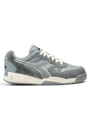 Diadora Buty, Mężczyzna, Szary, 37 EU, Zamsz, Szare Wysokie Sneakersy z Kanwy